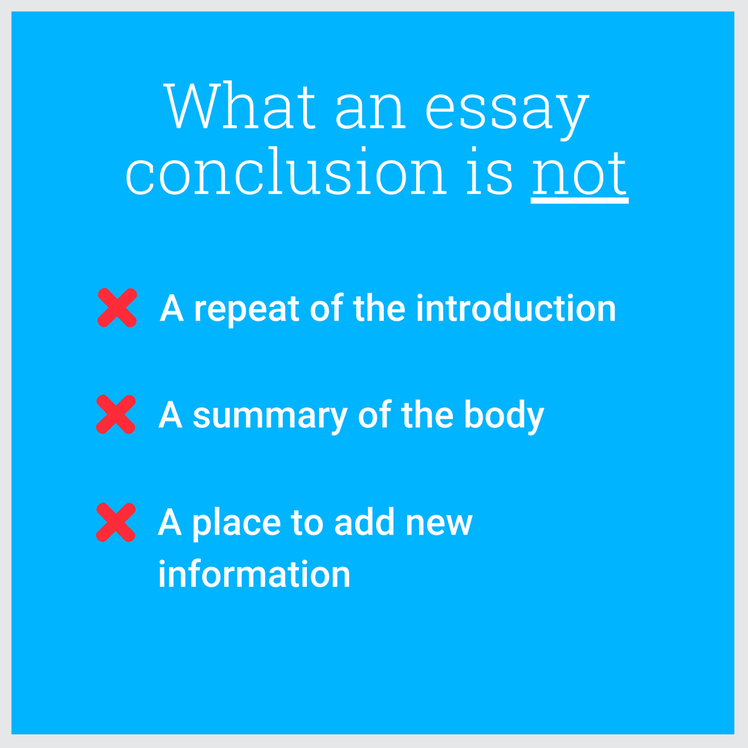 what is the purpose of a conclusion essay